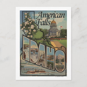 Amerikaanse Herfsten, Idaho - Grote letterscènes Briefkaart