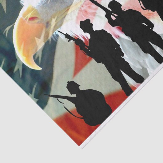 Amerikaanse Hero's Tissuepapier (Detail)