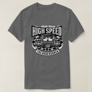 Amerikaanse High Speed Muscle Car Grafisch T-shirt