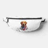 Amerikaanse Hond Gouden Retriever Vintage T-shirt Heuptasje (Liggend)