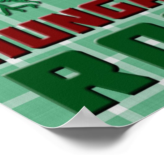 Amerikaanse Hongaarse rots Poster print (Hoek)