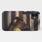 Amerikaanse honkbal Case-Mate iPhone case (Achterkant (horizontaal))