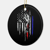 Amerikaanse honkbal Pitcher Verenigde Staten - 4e Keramisch Ornament (Links)