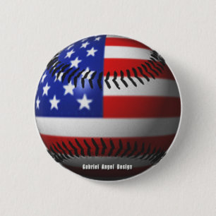 Amerikaanse honkbal ronde button 5,7 cm