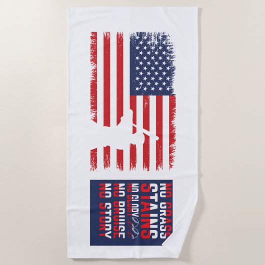 Amerikaanse honkbal strandlaken (Voorkant)