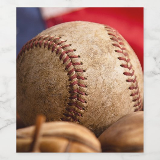 -Amerikaanse honkbal Wijn Etiket (Enkel label)