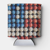 Amerikaanse honkbalvlag blikjeskoeler (Voorkant)