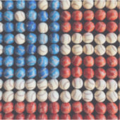 Amerikaanse honkbalvlag sticker (Voorkant)