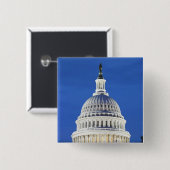 Amerikaanse hoofdkoepel vierkante button 5,1 cm (Voorkant /achterkant)