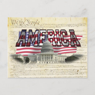 Amerikaanse hoofdstad bouwt Amerikaanse vlag na Ka Briefkaart