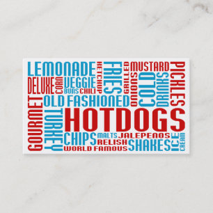 Amerikaanse hotdogs (chitChat) Klantenkaartje