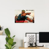 Amerikaanse imperialist, ga uit Zuid-Korea! DPRK Poster (Thuiskantoor)