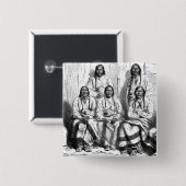 Amerikaanse Indiaanse Button (Voorkant /achterkant)