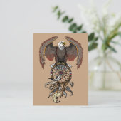 Amerikaanse indianen droamcatcher briefkaart (Staand voorkant)