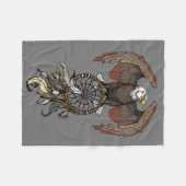 Amerikaanse indianen droamcatcher fleece deken (Voorkant (Horizontaal))