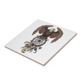 Amerikaanse indianen droamcatcher tegeltje (Zijkant)