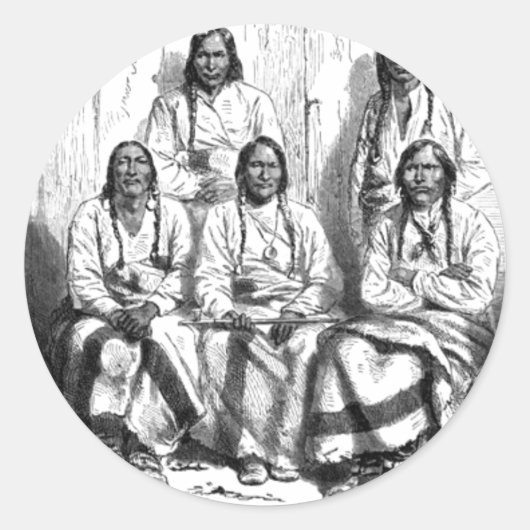 Amerikaanse Indians Sticker (Voorkant)