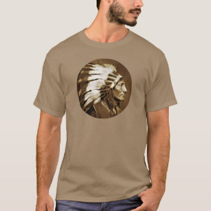 Amerikaanse Indiase opperbevelhebber T-shirt