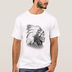 Amerikaanse Indiase opperbevelhebber T-shirt