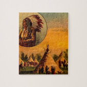 Amerikaanse Indiërs  Magic Lantern Slide Legpuzzel (Verticaal)