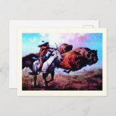 Amerikaanse Indische jachtbuffel Briefkaart (Voorkant / Achterkant)