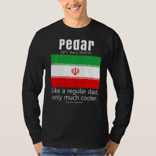 Amerikaanse Iraanse patriot Flag Fathers Dag Iran T-shirt