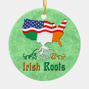 Amerikaanse Irish Roots Keramisch Ornament