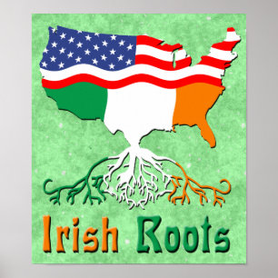 Amerikaanse Irish Roots Poster
