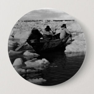  Amerikaanse jagers op Alaska Eskimo Ronde Button 4,0 Cm