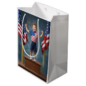 Amerikaanse Jonge Jongen Gift Bag Medium Cadeauzakje (Achterkant Gekanteld)
