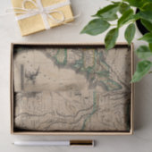  Amerikaanse kaart (1823) Tissuepapier (Geschenk)