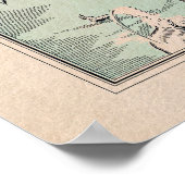 Amerikaanse kaart 1831 Poster (Hoek)