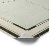  Amerikaanse kaart (1889) Poster (Hoek)