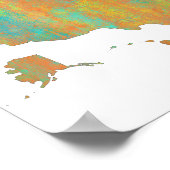 Amerikaanse kaart poster (Hoek)