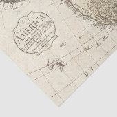 -Amerikaanse kaart Tissuepapier (Detail)