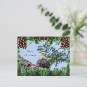 Amerikaanse kale adelaar kerst Kaart (Staand voorkant)