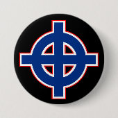 Amerikaanse Keltische Kruis Ronde Button 7,6 Cm (Voorkant)