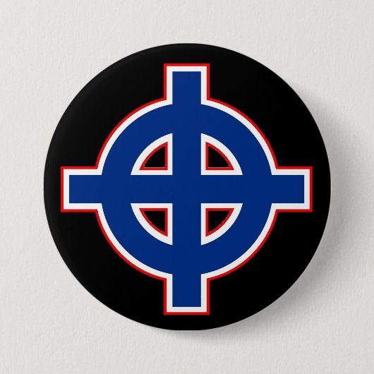 Amerikaanse Keltische Kruis Ronde Button 7,6 Cm (Voorkant)
