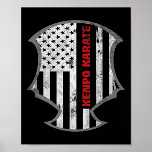Amerikaanse Kenpo Karate Martial Artist Gift Poster