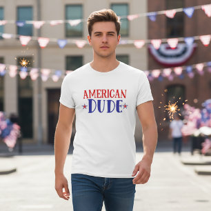Amerikaanse kerel 4 juli T-shirt