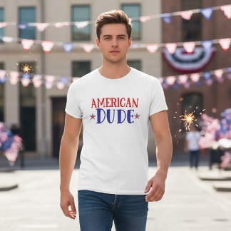 Amerikaanse kerel 4 juli T-shirt