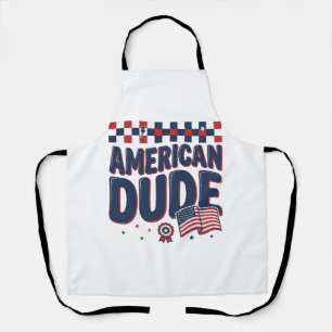 Amerikaanse Kerel Patriottisch Vintage T-Shirt Ont Schort