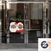 Amerikaanse kerstfeestdag in Afrika Raamsticker (Kantoordeur)