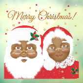 Amerikaanse kerstfeestdag in Afrika Raamsticker (Vel 3)