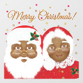 Amerikaanse kerstfeestdag in Afrika Raamsticker (Vel)