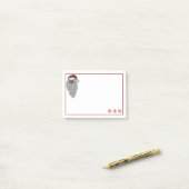 Amerikaanse kerstkerstman post-it® notes (Op bureau)