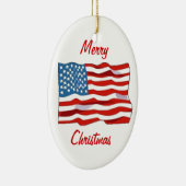 Amerikaanse kerstversiering keramisch ornament (Rechts)