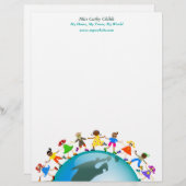 Amerikaanse Kinderen, Briefhoofd Ontwerp (Voorkant / Achterkant)