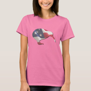 Amerikaanse Kiwi Dames Ringer T-Shirt
