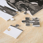 Amerikaanse Klassieke motorfiets Legpuzzel (Zijkant)